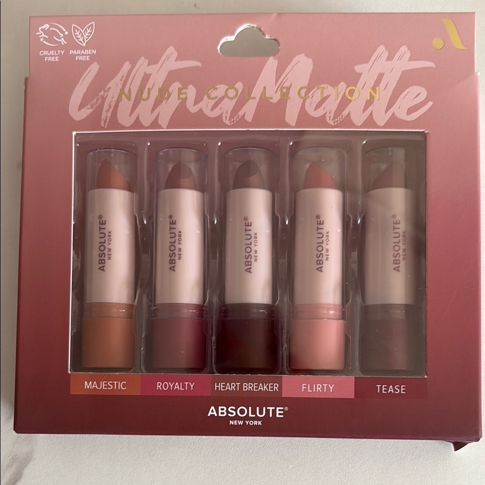 Brown and Red Matte Lipstick Collection new in box